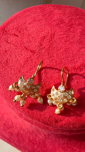 Marathi Bugadi Earrings/1gm Gold Plated earrings /Bugadi Earrings for Women/Girls/Temple Earrings/Indian wire earrings