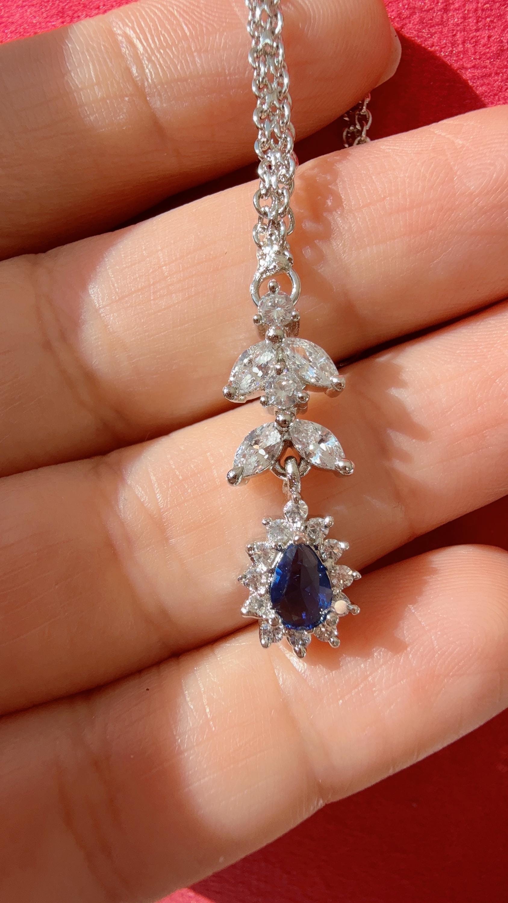 Diamond Rhodium silver Maang tikka/ Indian Wedding Jewelry/ Matha patti/ Indian forehead jewelryDiamond Tikka Indian Jewelry