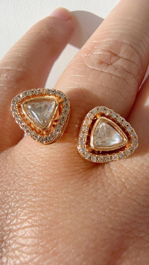 Kundan Kundan Moissanite Ring/Adjustable Ring/ Indian Ring/ Indian Jewelry/Indian Wedding jewelry/bridal accessories