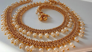 Indian gold plated Payal Pair /Indian Anklets/ Gold Anklet Payal/Bridal anklet/ Payal/ Panjeb/ Indian Jewelry/ gold plated payal pair