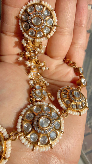 Sabyasachi inspired Moissanite diamond Bridal Hathphool /Diamond hand harness/Indian Jewelry/Hand Jewelry/Hathh Panja