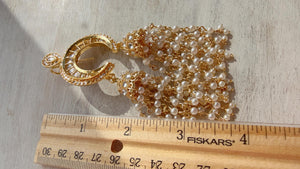 Chand Moti Hair Brooch /Hair Clip/ Kundan Hair clips/Juda clip Choti/Kundan hair accessories/bridal hair jewelry