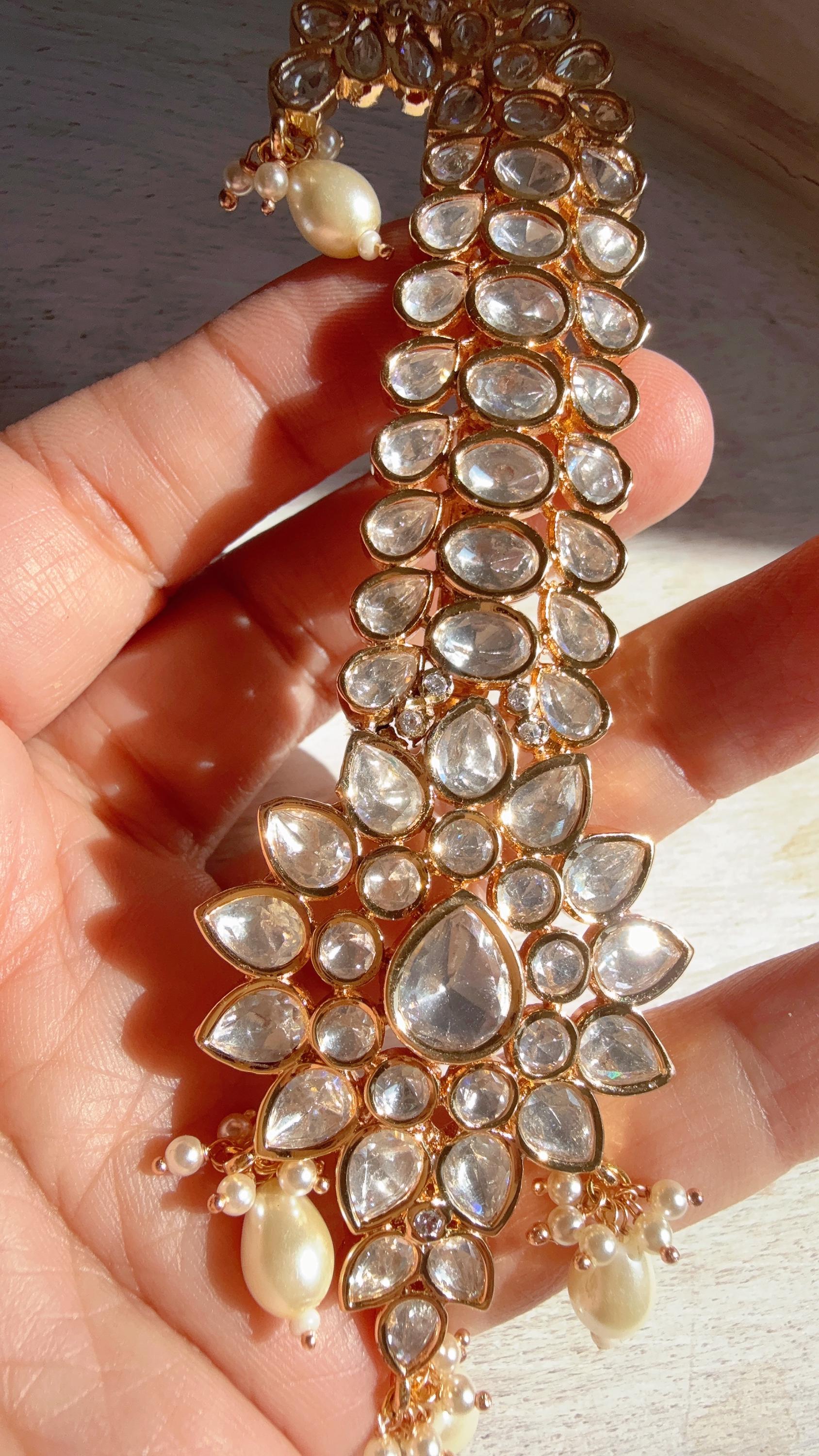 Moissanite Kalgi/ kalangi jewelry/ groom turban/ Kundan Kalgi / Bride groom jewelry/Bride groom jewelry/groom turban / brooch