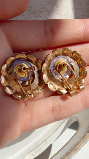 Moissanite Kundan Ruby green Studs /Indian Jewelry /Statement Kundan Earring/Diamond Studs - Amrapali inspired