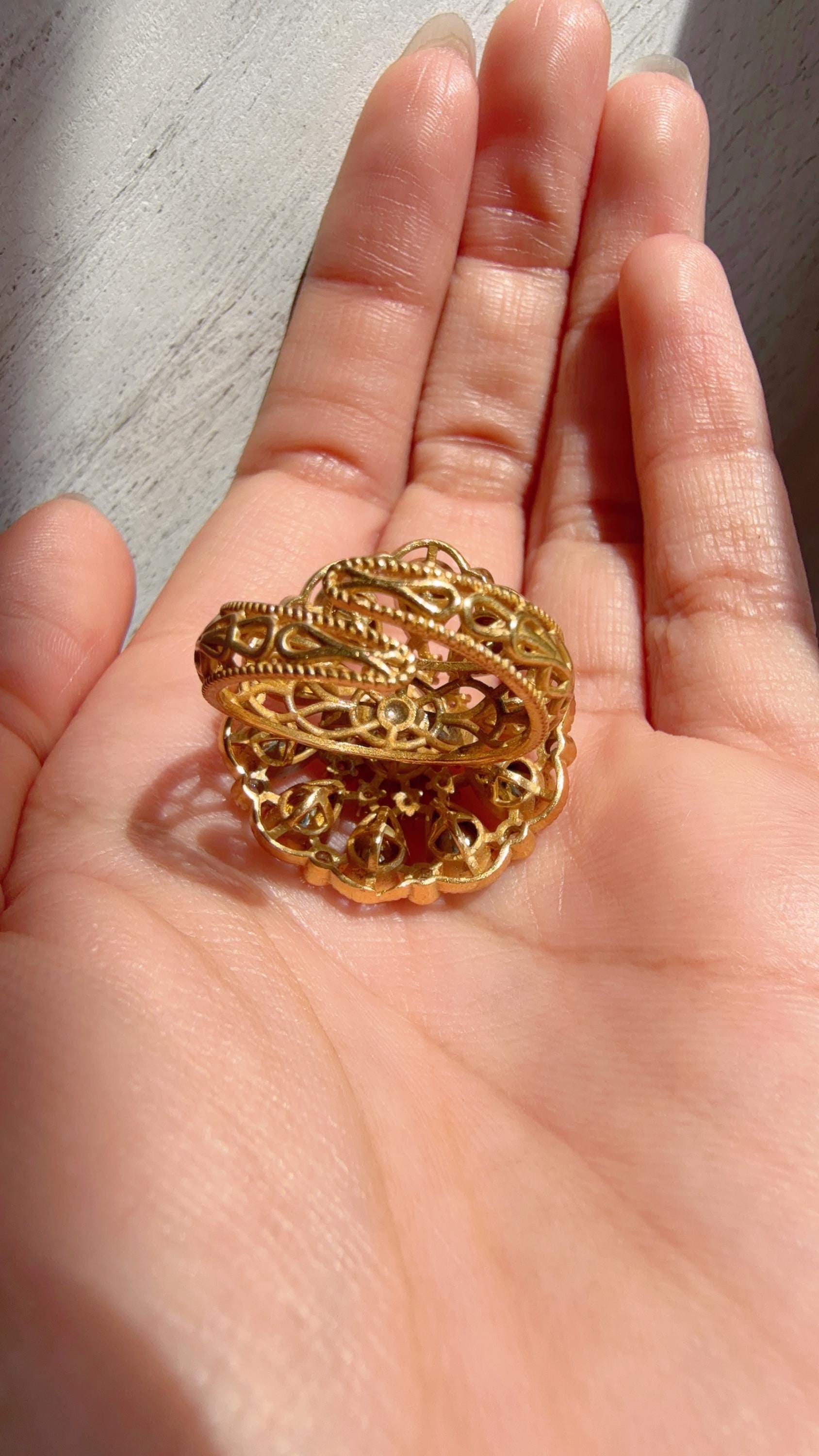 Ruby Statement ring/Bridal Kundan Moissanite diamond Ring/Adjustable Ring/Indian Wedding jewelry/