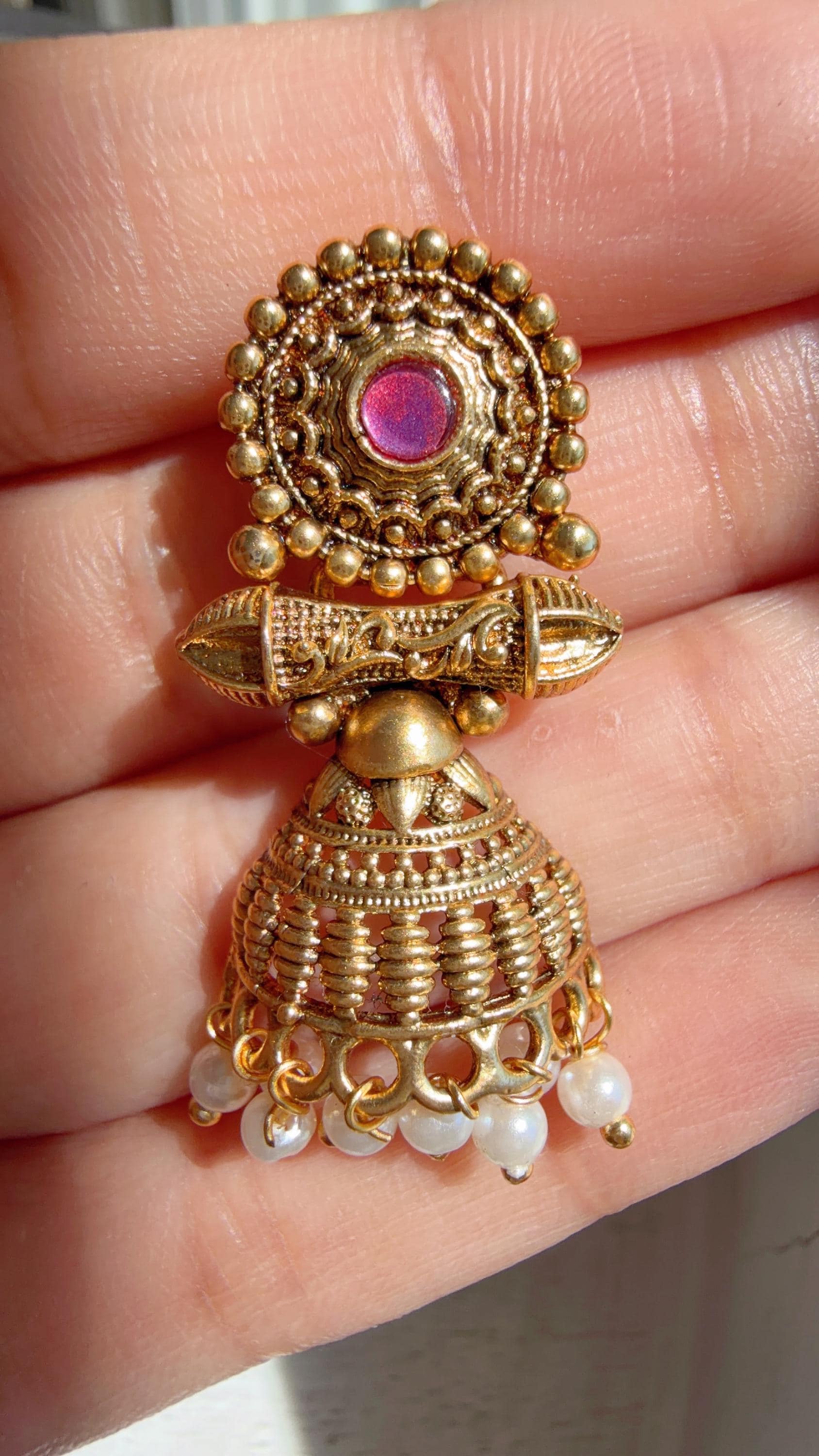Peacock Pearl Choker Necklace Set | Guttapusalu Temple Jewelry | Rajwadi Antique Gold Indian Bridal Set