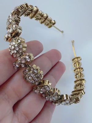 Kundan Antique finish Head Band/Sheesh Phool /Indian Bridal Matha Patti/Sheesh patti/Matha phool/Sheesh patti//ndian Jewelry/Bridal Jewelry/